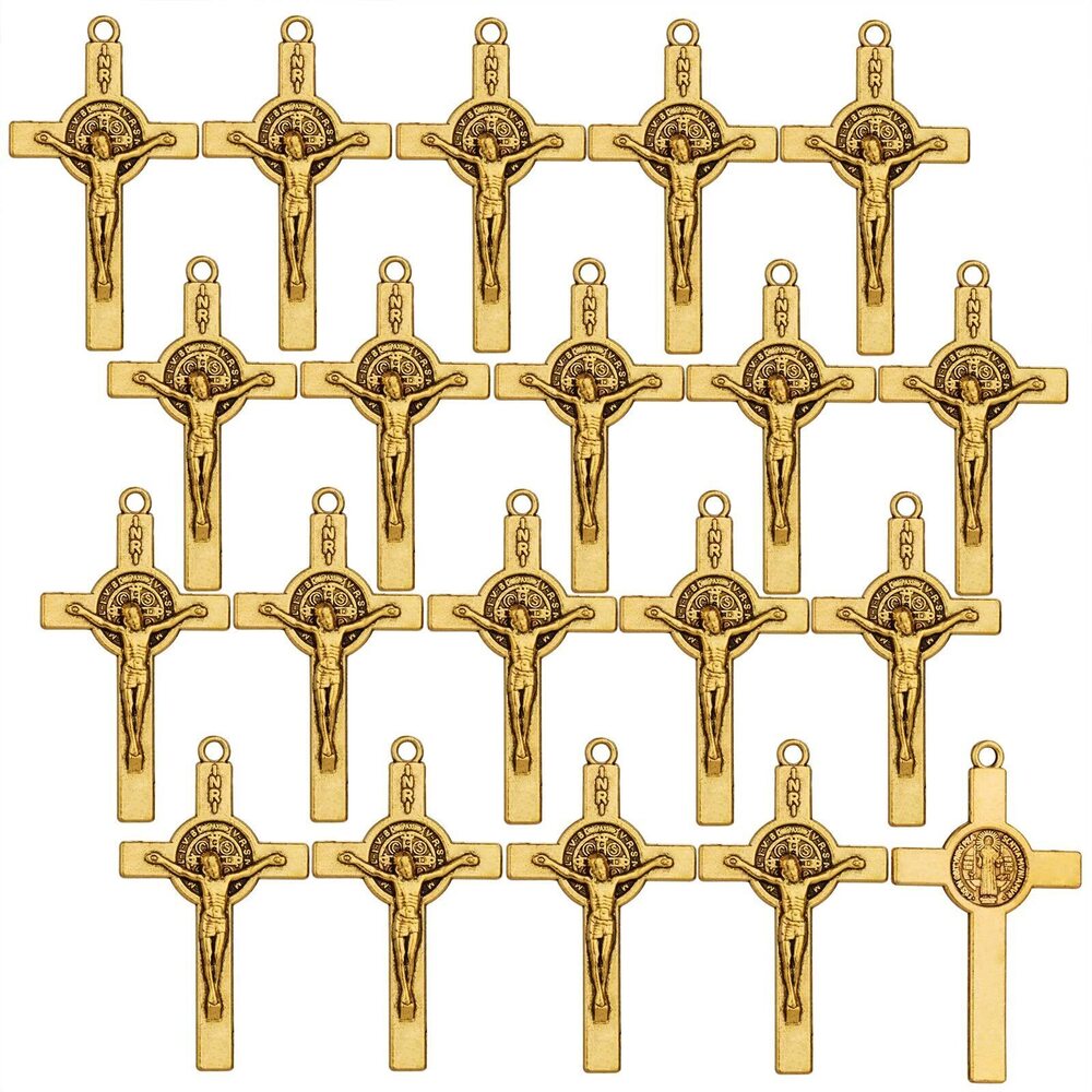 2823 Our Lady Medal/St. Benedict/Crucifix Cross Charms Pendant for DIY